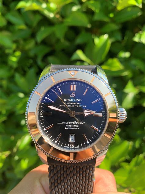 breitling superocean 46 rose gold.